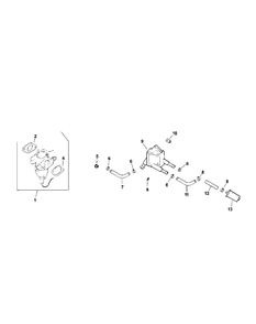 Cv740s-0015 Fuel System Diagram and Parts List for M60-KH (53AB5BDX150-27-HP)(2003) Cub Cadet Lawn Tractor